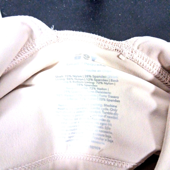 JoyLab S 30-32A Longline Cropped Beige Padded Moisture Wicking Sportsbra NWT - Picture 8 of 15